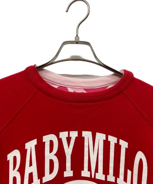 BABY MiLO（ベビーマイロ）BABY MiLO (ベビーマイロ) A BATHING APE (アベイシングエイプ) スウェット レッド サイズ:Mの古着・服飾アイテム