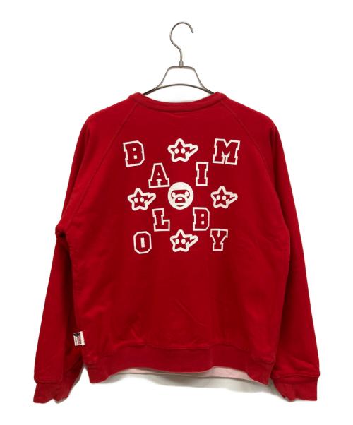 BABY MiLO（ベビーマイロ）BABY MiLO (ベビーマイロ) A BATHING APE (アベイシングエイプ) スウェット レッド サイズ:Mの古着・服飾アイテム