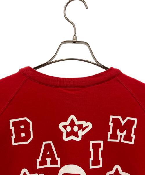 BABY MiLO（ベビーマイロ）BABY MiLO (ベビーマイロ) A BATHING APE (アベイシングエイプ) スウェット レッド サイズ:Mの古着・服飾アイテム