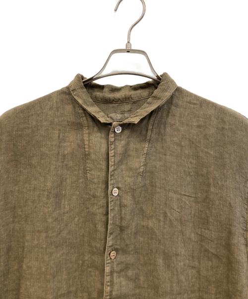 confect（コンフェクト）confect (コンフェクト) リネン ピグメントバイオ 半袖 カバーシャツ カーキ サイズ:3の古着・服飾アイテム