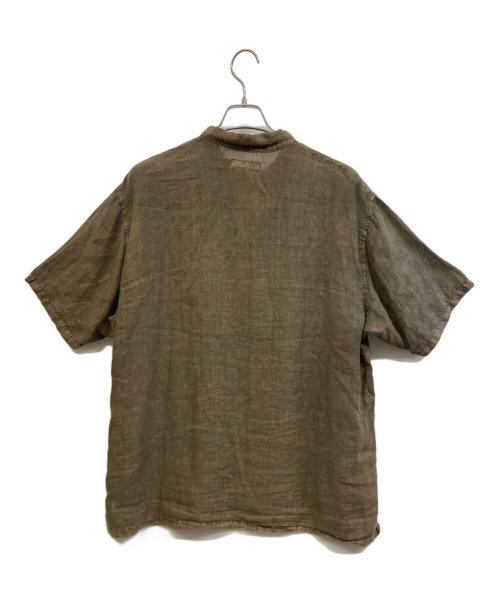 confect（コンフェクト）confect (コンフェクト) リネン ピグメントバイオ 半袖 カバーシャツ カーキ サイズ:3の古着・服飾アイテム