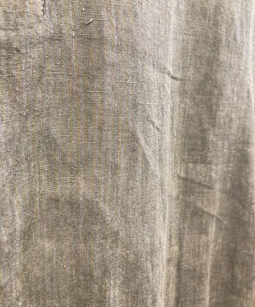 confect（コンフェクト）confect (コンフェクト) リネン ピグメントバイオ 半袖 カバーシャツ カーキ サイズ:3の古着・服飾アイテム