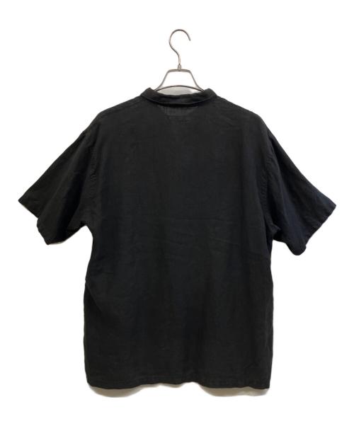 confect（コンフェクト）confect (コンフェクト) リネン半袖カバーシャツ ブラック サイズ:3の古着・服飾アイテム