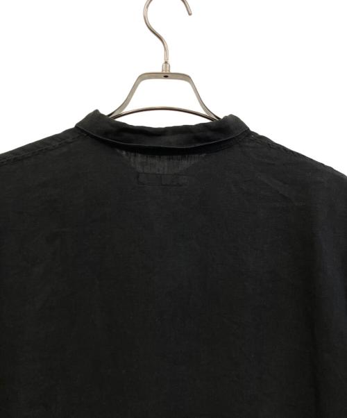 confect（コンフェクト）confect (コンフェクト) リネン半袖カバーシャツ ブラック サイズ:3の古着・服飾アイテム