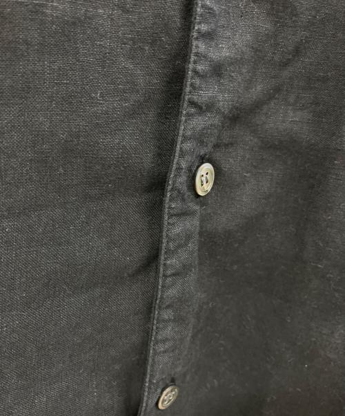 confect（コンフェクト）confect (コンフェクト) リネン半袖カバーシャツ ブラック サイズ:3の古着・服飾アイテム