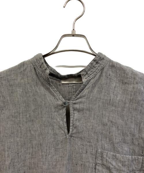 confect（コンフェクト）confect (コンフェクト) 半袖スキッパーシャツ ブラック×ホワイト サイズ:4の古着・服飾アイテム