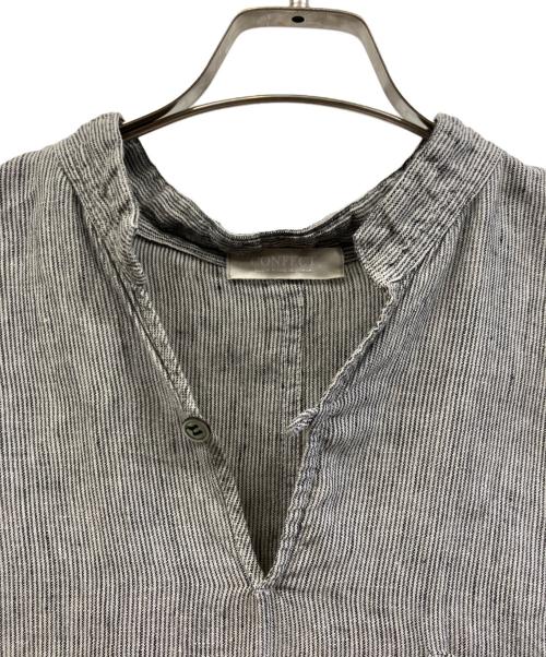 confect（コンフェクト）confect (コンフェクト) 半袖スキッパーシャツ ブラック×ホワイト サイズ:4の古着・服飾アイテム