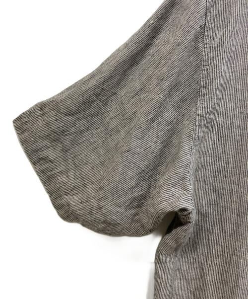 confect（コンフェクト）confect (コンフェクト) 半袖スキッパーシャツ ブラック×ホワイト サイズ:4の古着・服飾アイテム