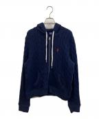 POLO RALPH LAURENポロ・ラルフローレン）の古着「ニットパーカー」｜ネイビー