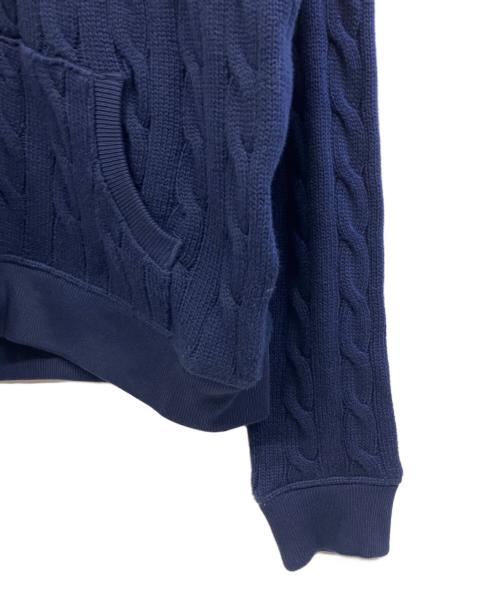POLO RALPH LAUREN（ポロ・ラルフローレン）POLO RALPH LAUREN (ポロ・ラルフローレン) ニットパーカー ネイビー サイズ:Mの古着・服飾アイテム