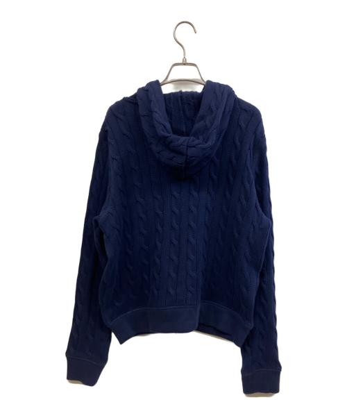 POLO RALPH LAUREN（ポロ・ラルフローレン）POLO RALPH LAUREN (ポロ・ラルフローレン) ニットパーカー ネイビー サイズ:Mの古着・服飾アイテム