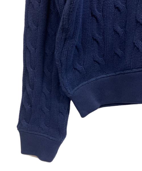 POLO RALPH LAUREN（ポロ・ラルフローレン）POLO RALPH LAUREN (ポロ・ラルフローレン) ニットパーカー ネイビー サイズ:Mの古着・服飾アイテム