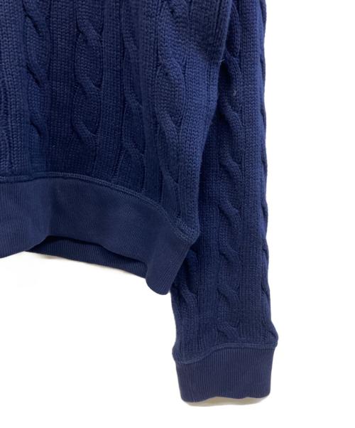POLO RALPH LAUREN（ポロ・ラルフローレン）POLO RALPH LAUREN (ポロ・ラルフローレン) ニットパーカー ネイビー サイズ:Mの古着・服飾アイテム