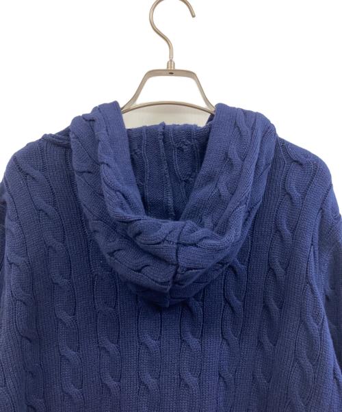 POLO RALPH LAUREN（ポロ・ラルフローレン）POLO RALPH LAUREN (ポロ・ラルフローレン) ニットパーカー ネイビー サイズ:Mの古着・服飾アイテム