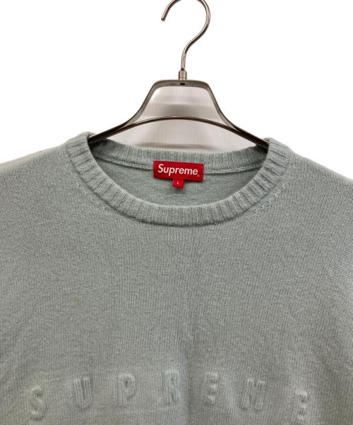 SUPREME（シュプリーム）SUPREME (シュプリーム) 厚手ニット ブルー サイズ:Lの古着・服飾アイテム
