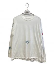 Todays Trendz（トゥデイズトレンド）の古着「ロングスリーブTシャツ」｜ホワイト