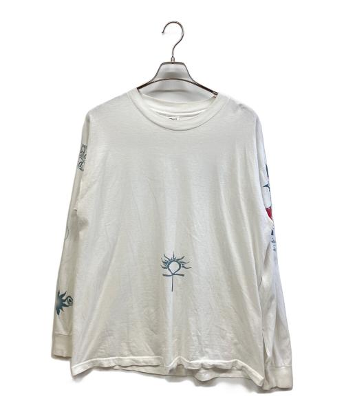 Todays Trendz（トゥデイズトレンド）Todays Trendz (トゥデイズトレンド) ロングスリーブTシャツ ホワイト サイズ:XLの古着・服飾アイテム