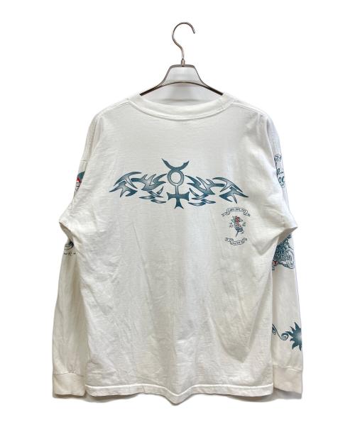 Todays Trendz（トゥデイズトレンド）Todays Trendz (トゥデイズトレンド) ロングスリーブTシャツ ホワイト サイズ:XLの古着・服飾アイテム