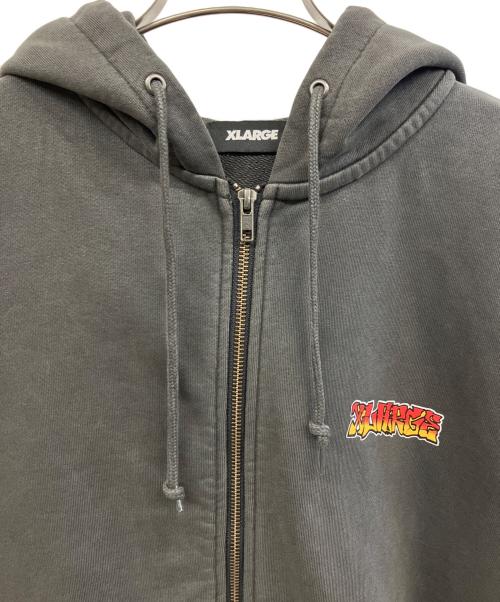 X-LARGE（エクストララージ）X-LARGE (エクストララージ) ジップパーカー グレー サイズ:Mの古着・服飾アイテム
