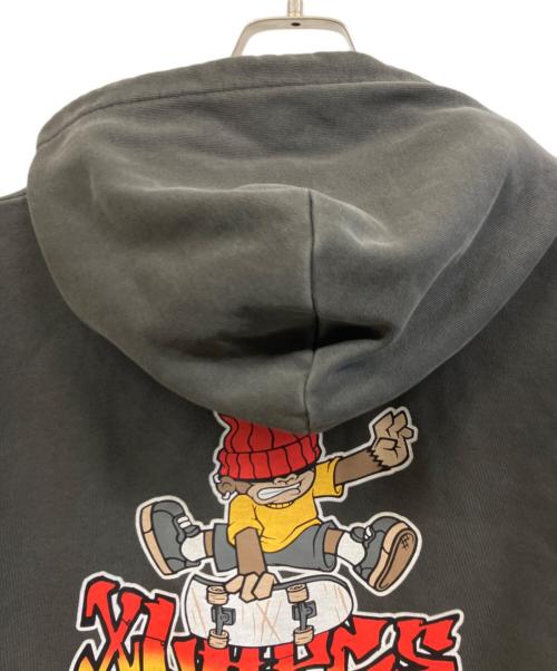 X-LARGE（エクストララージ）X-LARGE (エクストララージ) ジップパーカー グレー サイズ:Mの古着・服飾アイテム