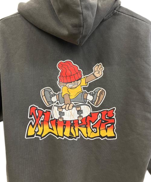 X-LARGE（エクストララージ）X-LARGE (エクストララージ) ジップパーカー グレー サイズ:Mの古着・服飾アイテム