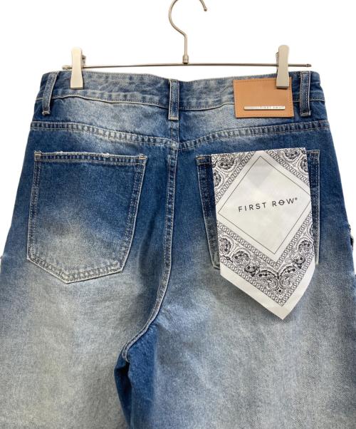 FIRST ROW（ファーストロウ）FIRST ROW (ファーストロウ) デニムハーフパンツ インディゴ サイズ:81cm（W32） 未使用品の古着・服飾アイテム