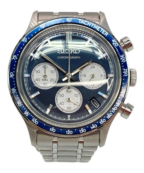SEIKO（セイコー）SEIKO (セイコー) 腕時計 SBTR053 クロノグラフ クォーツ SSブレスレット ネイビーの古着・服飾アイテム