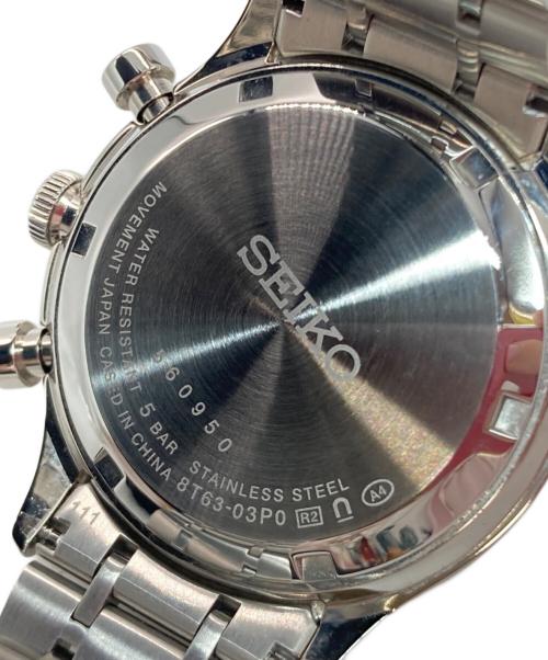 SEIKO（セイコー）SEIKO (セイコー) 腕時計 SBTR053 クロノグラフ クォーツ SSブレスレット ネイビーの古着・服飾アイテム