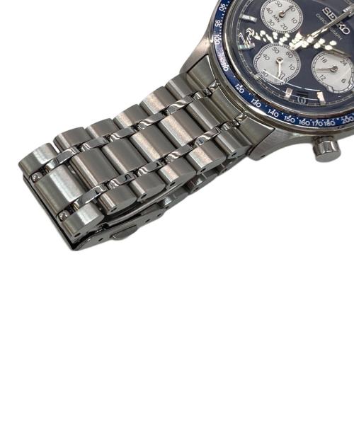 SEIKO（セイコー）SEIKO (セイコー) 腕時計 SBTR053 クロノグラフ クォーツ SSブレスレット ネイビーの古着・服飾アイテム