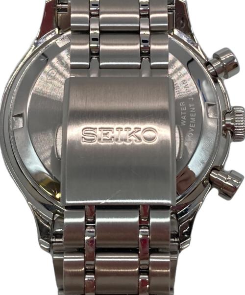SEIKO（セイコー）SEIKO (セイコー) 腕時計 SBTR053 クロノグラフ クォーツ SSブレスレット ネイビーの古着・服飾アイテム