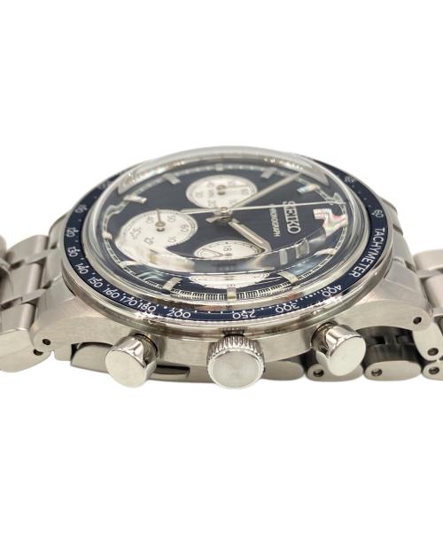 SEIKO（セイコー）SEIKO (セイコー) 腕時計 SBTR053 クロノグラフ クォーツ SSブレスレット ネイビーの古着・服飾アイテム