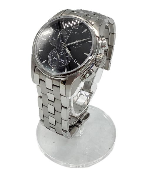 HAMILTON（ハミルトン）HAMILTON (ハミルトン) リストウォッチ クォーツ SSブレスレット ジャズマスター Chrono Quartz ブラックの古着・服飾アイテム