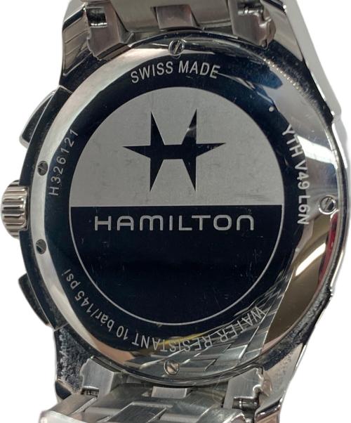 HAMILTON（ハミルトン）HAMILTON (ハミルトン) リストウォッチ クォーツ SSブレスレット ジャズマスター Chrono Quartz ブラックの古着・服飾アイテム