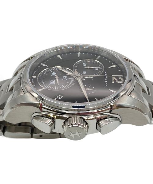 HAMILTON（ハミルトン）HAMILTON (ハミルトン) リストウォッチ クォーツ SSブレスレット ジャズマスター Chrono Quartz ブラックの古着・服飾アイテム