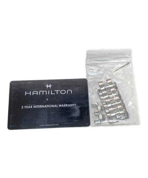 HAMILTON（ハミルトン）HAMILTON (ハミルトン) リストウォッチ クォーツ SSブレスレット ジャズマスター Chrono Quartz ブラックの古着・服飾アイテム