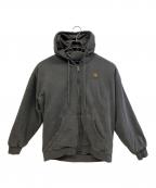 Carhartt WIPカーハート ワーク イン プログレス）の古着「ジップパーカー」｜チャコールグレー
