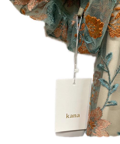 kana（カナ）kana (カナ) 半袖ワンピース グリーン サイズ:M 未使用品の古着・服飾アイテム