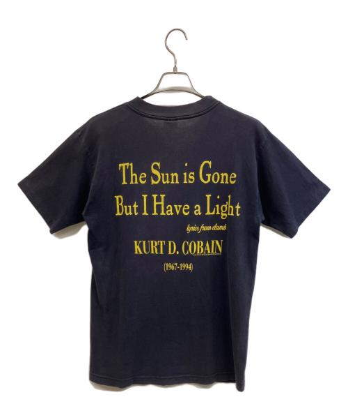Murina（ムリナ）Murina (ムリナ) Kurt Cobain Memorial Tee “THE SUN IS GONE” 追悼tシャツ ブラック サイズ:Mの古着・服飾アイテム