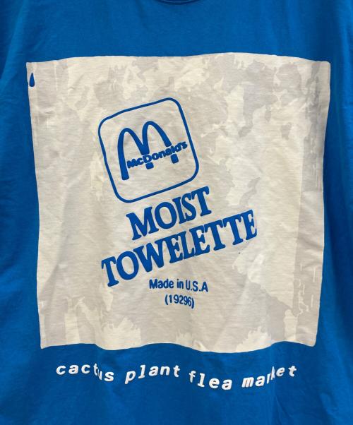Cactus Plant Flea Market（カクタスプラントフリーマーケット）Cactus Plant Flea Market (カクタスプラントフリーマーケット) マクドナルド (マクドナルド) 半袖カットソー ブルー サイズ:XLの古着・服飾アイテム