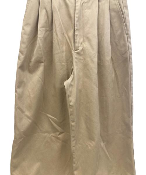 DANTON（ダントン）DANTON (ダントン) タックワイドパンツ ベージュ サイズ:36の古着・服飾アイテム