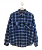 SUPREMEシュプリーム）の古着「フランネルシャツ」｜ブルー