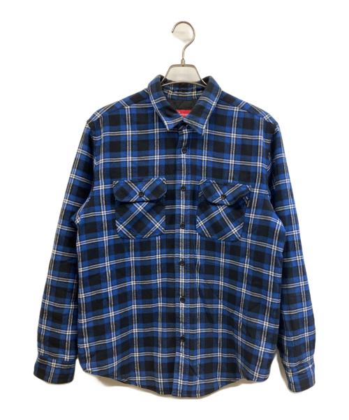 SUPREME（シュプリーム）SUPREME (シュプリーム) フランネルシャツ ブルー サイズ:Mの古着・服飾アイテム
