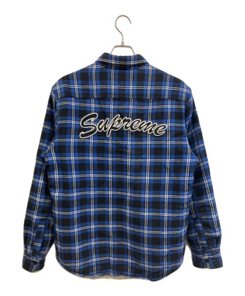 SUPREME（シュプリーム）SUPREME (シュプリーム) フランネルシャツ ブルー サイズ:Mの古着・服飾アイテム