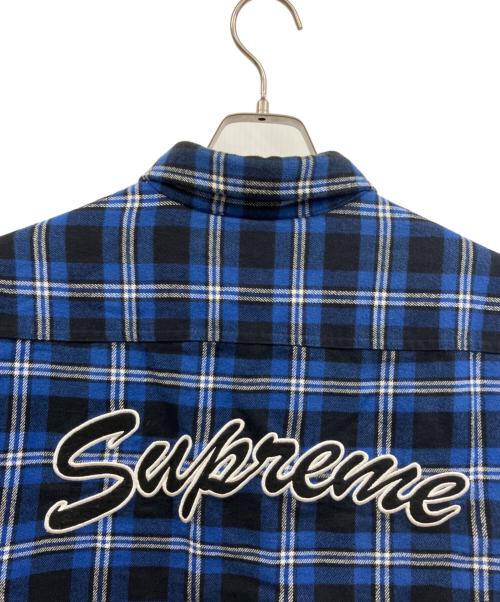 SUPREME（シュプリーム）SUPREME (シュプリーム) フランネルシャツ ブルー サイズ:Mの古着・服飾アイテム