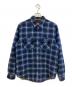 SUPREME（シュプリーム）の古着「フランネルシャツ」｜ブルー