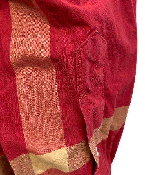 BURBERRY LONDON ENGLAND（バーバリー ロンドン イングランド）BURBERRY LONDON ENGLAND (バーバリー ロンドン イングランド) 長袖シャツ レッド サイズ:Mの古着・服飾アイテム