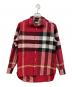 BURBERRY LONDON ENGLAND（バーバリー ロンドン イングランド）の古着「長袖シャツ」｜レッド