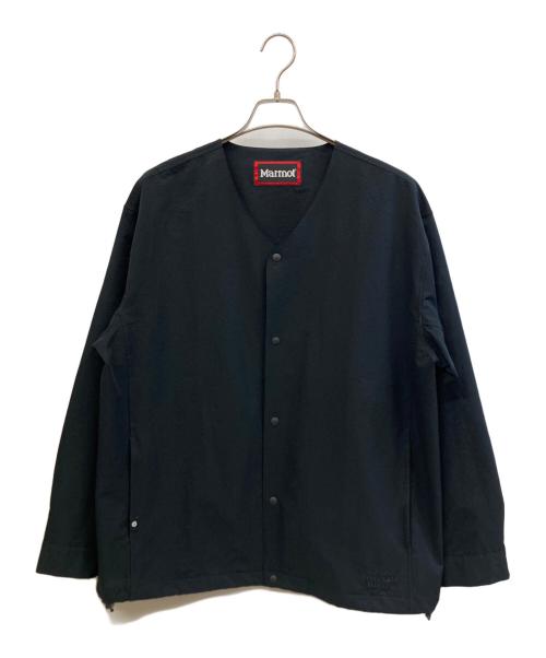 MARMOT（マーモット）MARMOT (マーモット) URBAN RESEARCH DOORS (アーバンリサーチドアーズ) 薄手カーディガン ブラック サイズ:Lの古着・服飾アイテム