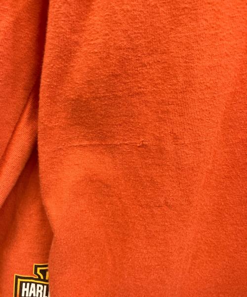 HARLEY-DAVIDSON（ハーレーダビッドソン）HARLEY-DAVIDSON (ハーレーダビッドソン) 長袖カットソー オレンジ サイズ:Lの古着・服飾アイテム