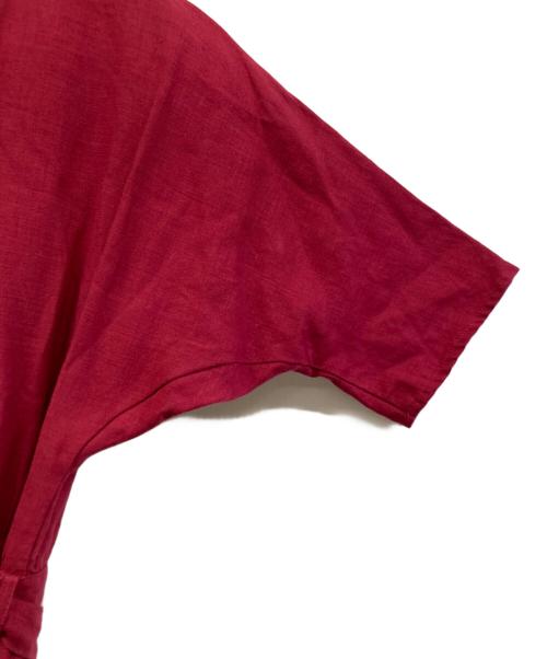 TSURU by MARIKO OIKAWA（ツルバイマリコオイカワ）TSURU by MARIKO OIKAWA (ツルバイマリコオイカワ) 半袖ワンピース レッド サイズ:FREEの古着・服飾アイテム